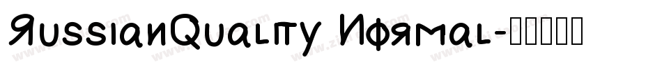 RussianQuality Normal字体转换